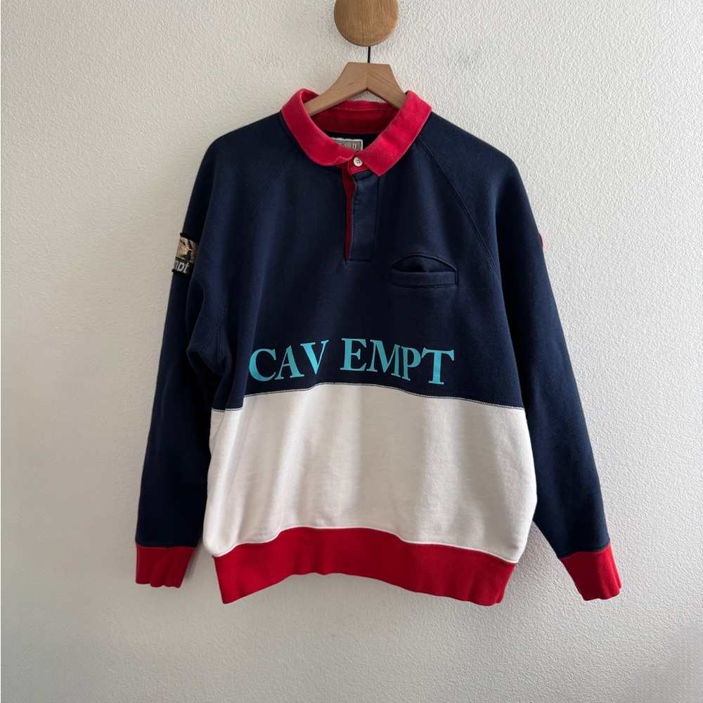 CAV EMPT Color Block Collared Sweatshirt Made in Japan